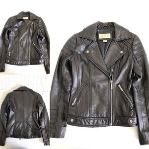 Michael Kors black leather jacket